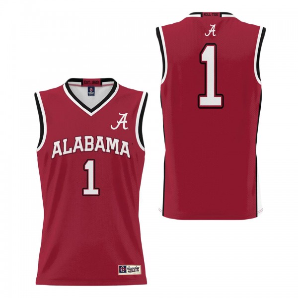 #1 Alabama Crimson Tide ProSphere Basketball Jerse...