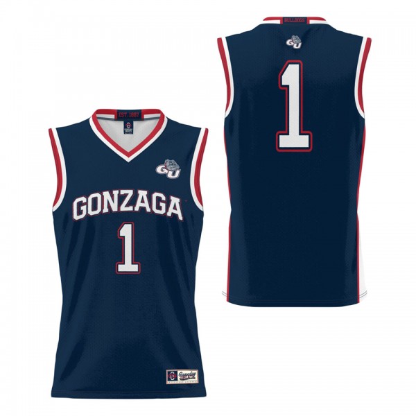 #1 Gonzaga Bulldogs ProSphere Basketball Jersey Na...