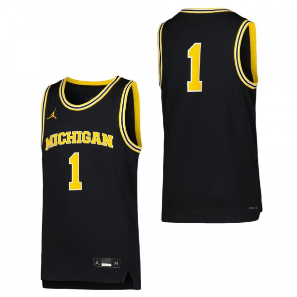 #1 Michigan Wolverines Jordan Brand Youth Icon Rep...