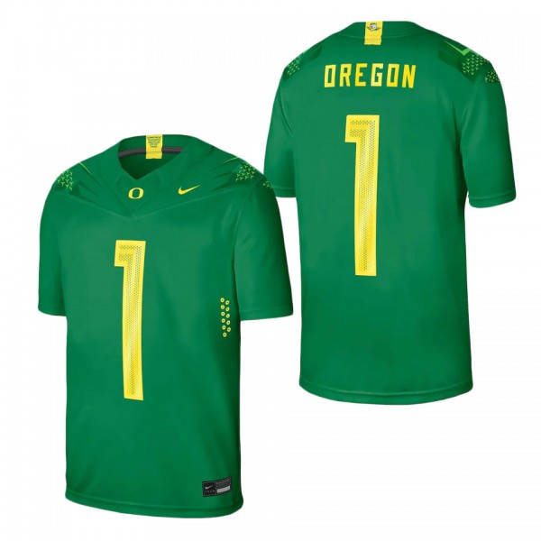#1 Oregon Ducks Game Jersey Green