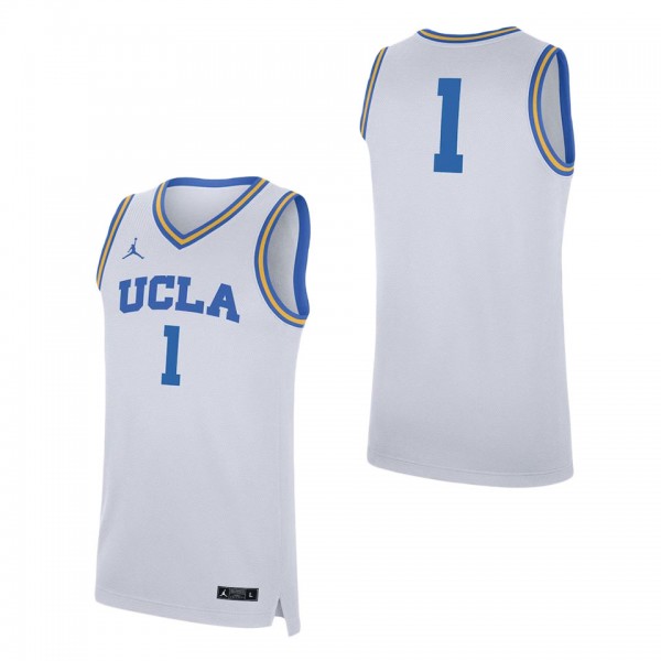 #1 UCLA Bruins Jordan Brand Replica Jersey White