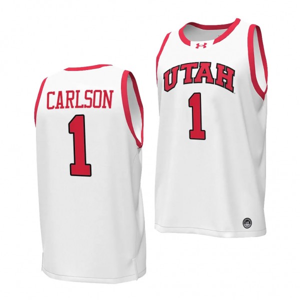 Ben Carlson #1 Utah Utes Replica Basketball Jersey...
