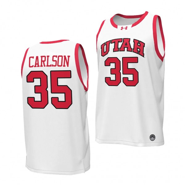Branden Carlson #35 Utah Utes Replica Basketball J...