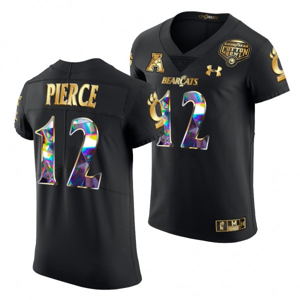 Alec Pierce #12 Cincinnati Bearcats Black 2021 Cot...