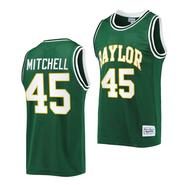 Baylor Bears Davion Mitchell #45 Green Commemorati...