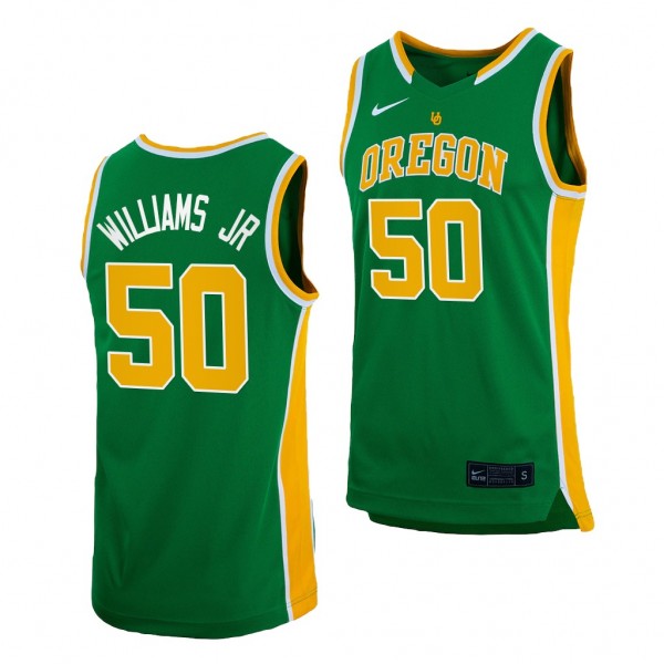 Eric Williams Jr. #50 Oregon Ducks Retro Green Jer...