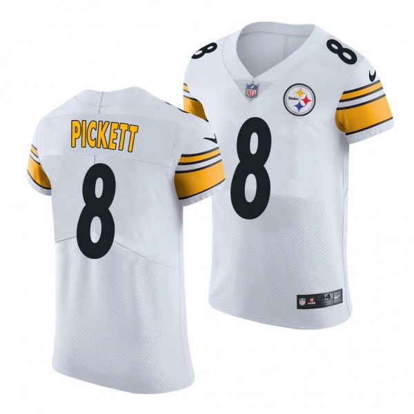 2022 NFL Draft Kenny Pickett Jersey Pittsburgh Steelers White Vapor Limited