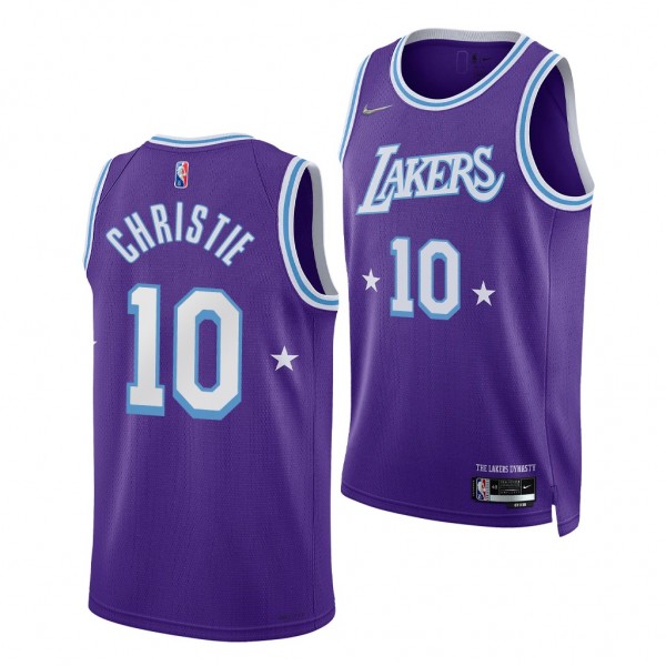 2022 NBA Draft Max Christie Lakers Purple Jersey C...