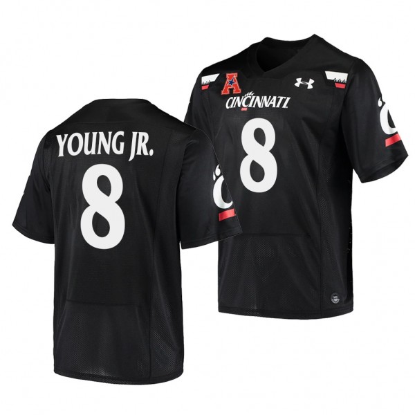 Cincinnati Bearcats Michael Young Jr. #8 Black Alu...