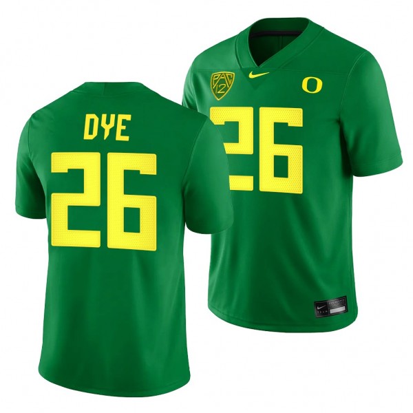Oregon Ducks Travis Dye 26 Green 2021-22 College Football Game Jersey Men