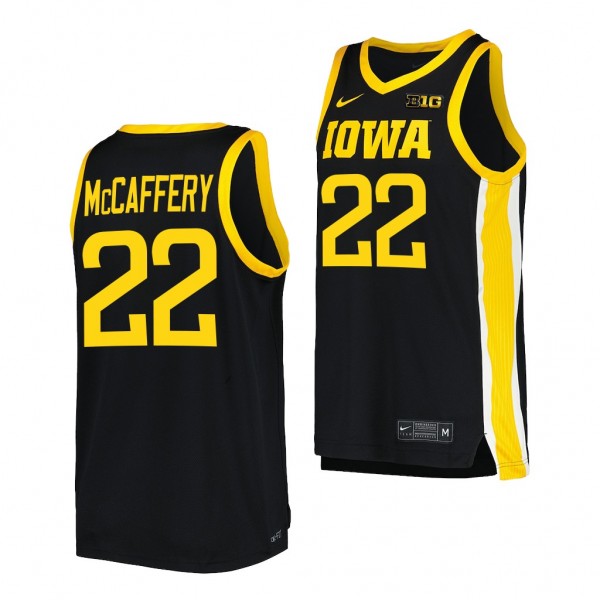 2022-23 Iowa Hawkeyes Patrick McCaffery Black Repl...