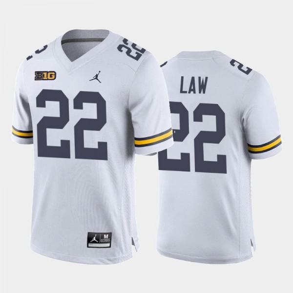 NFL Michigan Wolverines Ty Law White Away History ...